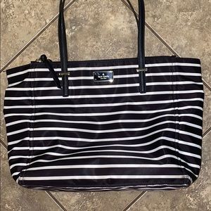 Kate Spade Dawn Sailing Striped tote purse